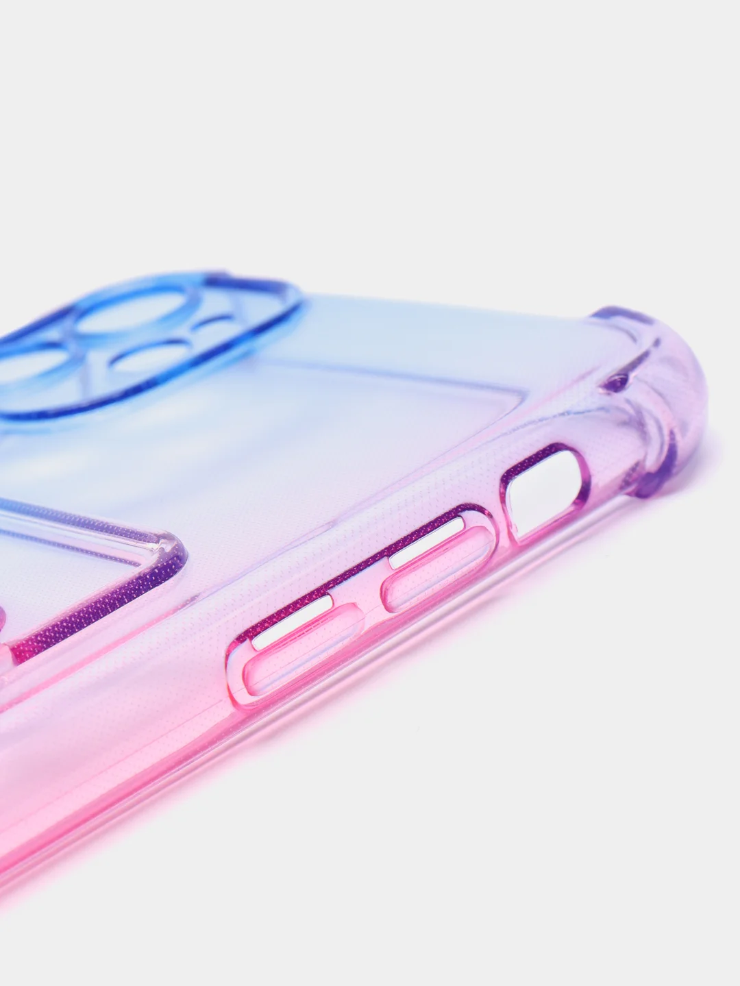 Синий меланж чехол для iPhone XR, 11, 12, 13, 14, Pro, Pro Max, 7 / 8, 7 Plus, с карманом для карт