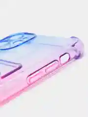 Синий меланж чехол для iPhone XR, 11, 12, 13, 14, Pro, Pro Max, 7 / 8, 7 Plus, с карманом для карт