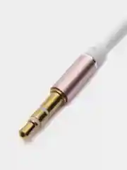 Белый кабель аудио AUX 3,5мм jack Dream KY76 (1 м)