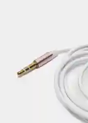 Белый кабель аудио AUX 3,5мм jack Dream KY76 (1 м)