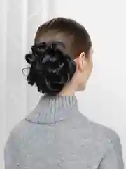 Черный шиньон для волос