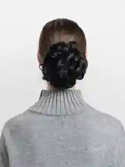 Черный шиньон для волос