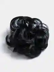 Черный шиньон для волос