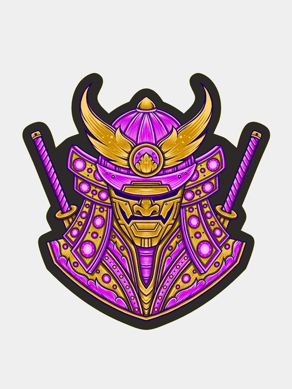 Наклейка  "Самурай , samurai", на авто, телефон