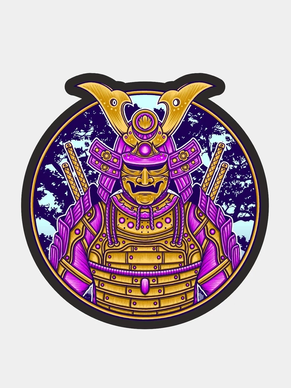 Наклейка  на авто, телефон " самурай , samurai "