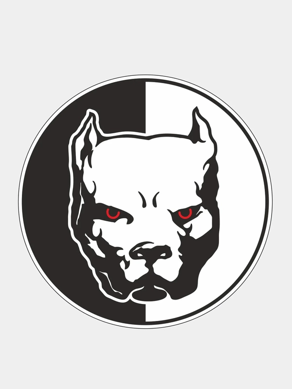 Наклейка на авто "Питбуль , pit bull"