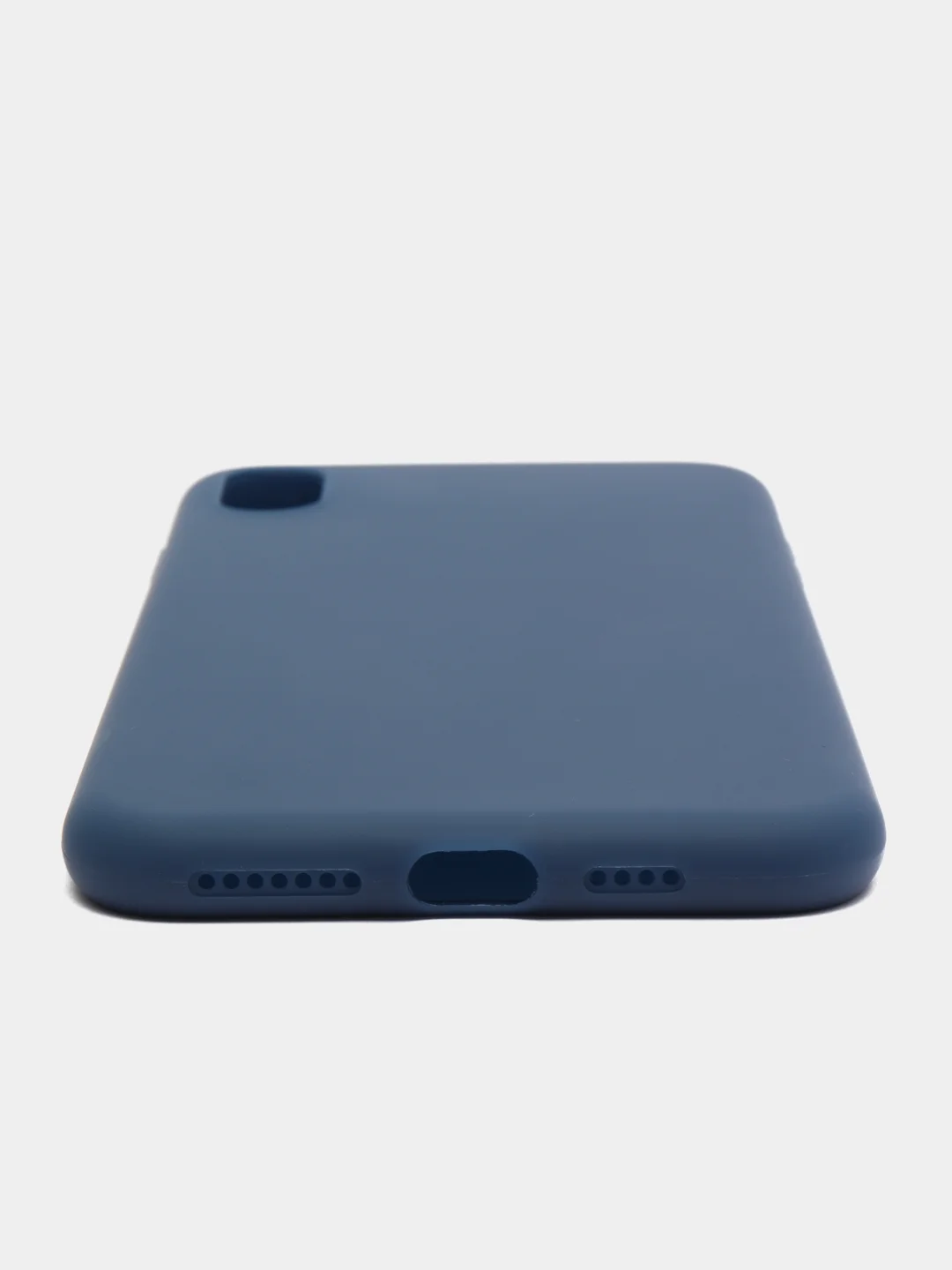 Синий чехол для iPhone XS Max, силиконовый, 14 цветов