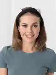 Черный повязка для волос