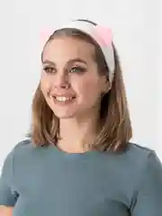 Белый повязка для волос