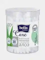 Ватные палочки Bella cotton care, с экстрактом алоэ, 100 штук