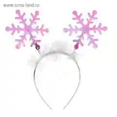 Карнавальный ободок, новогодний, Снежинка