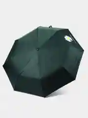 Зеленый зонт ручной "Ромашка"