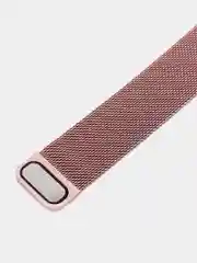 Розовый ремешок для Apple Watch, миланская петля, нержавеющая сталь