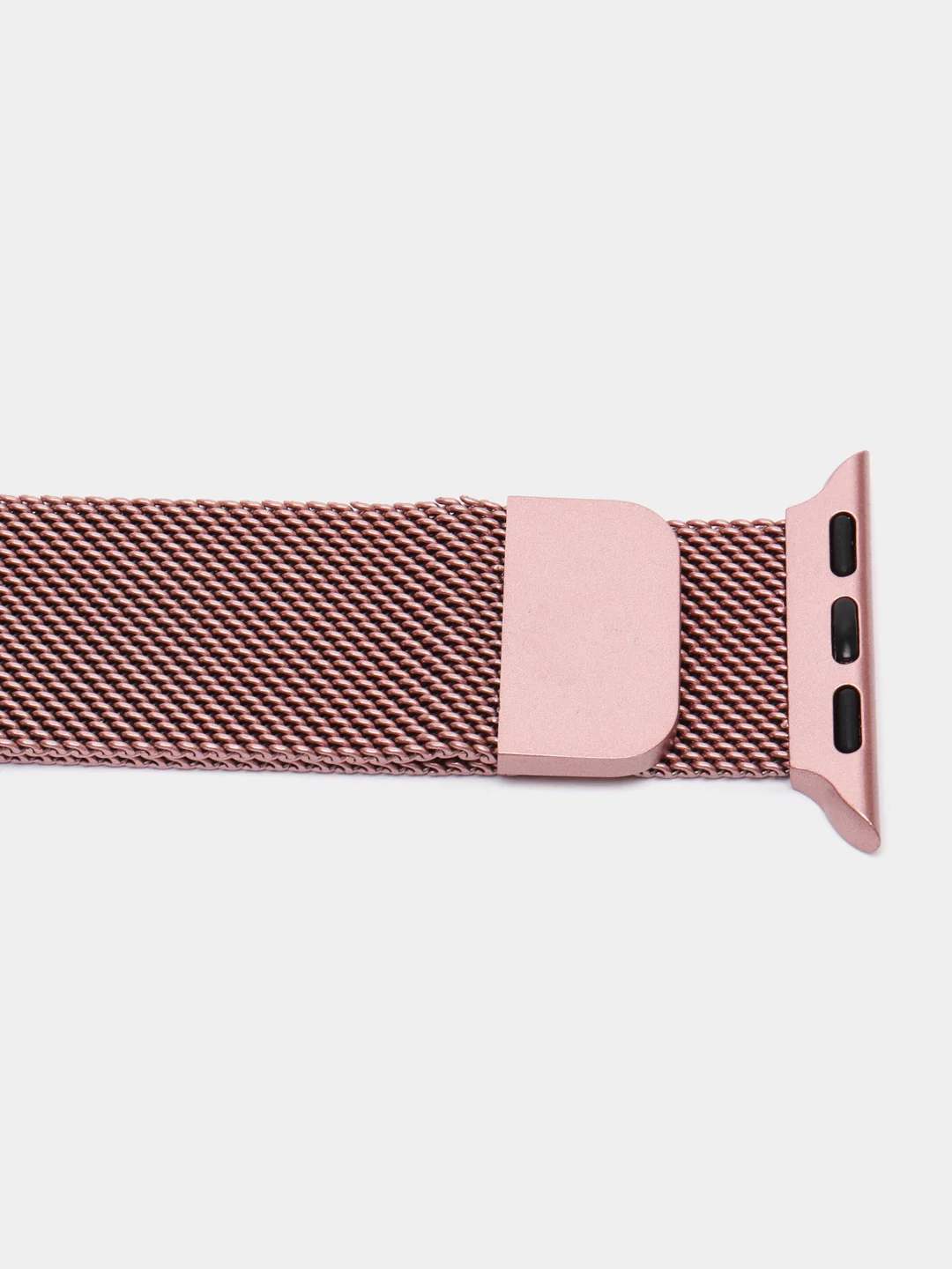 Розовый ремешок для Apple Watch, миланская петля, нержавеющая сталь