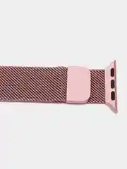 Розовый ремешок для Apple Watch, миланская петля, нержавеющая сталь
