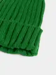 Хаки шапка женская, вязаная