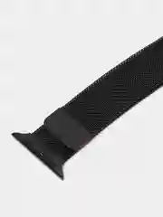Черный ремешок для Apple Watch, миланская петля, нержавеющая сталь