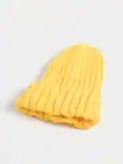 Желтый шапка женская, вязаная