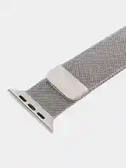 Серебряный ремешок для Apple Watch, миланская петля, нержавеющая сталь