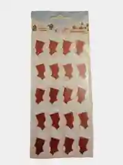 Алый наклейки  Новогодние  декоративные