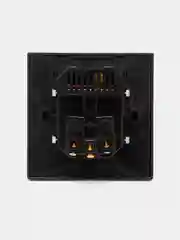 Черный настенная розетка, с USB разъемами