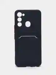 Красный чехол TECNO SPARK 8C  / TECNO SPARK GO 2022 с защитой камеры, карман для пластиковой карты