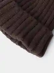 Коричневый шапка женская, вязаная