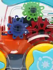 Паровоз со светом и звуком, прозрачный, с шестеренками