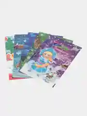 Алый пакет "Новый Год", с вырубной ручкой, 20 х 30 в наборе 5 штук