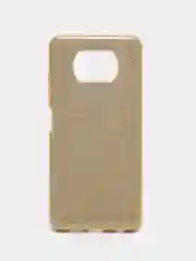 Золотой силиконовый с блестками усиленный чехол XIAOMI Poco x3