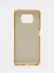 Золотой силиконовый с блестками усиленный чехол XIAOMI Poco x3