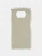 Серебряный силиконовый с блестками усиленный чехол XIAOMI Poco x3