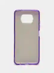 Сиреневый силиконовый с блестками усиленный чехол XIAOMI Poco x3