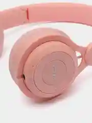 Розовый беспроводные наушники Bluetooth, детские