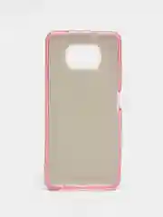 Розовый силиконовый с блестками усиленный чехол XIAOMI Poco x3