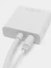 Молочный переходник-адаптер из HDMI в VGA, с аудиовыходом и без