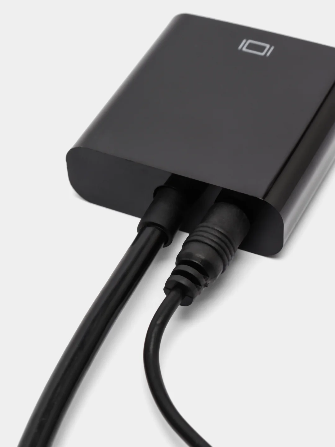 Угольный переходник-адаптер из HDMI в VGA, с аудиовыходом и без