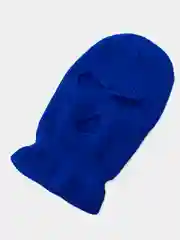 Синий балаклава вязаная
