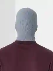 Серый балаклава вязаная