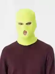 Желтый балаклава вязаная