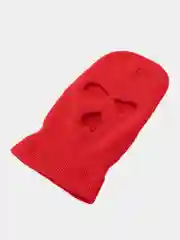 Красный балаклава вязаная