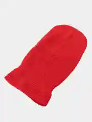 Красный балаклава вязаная