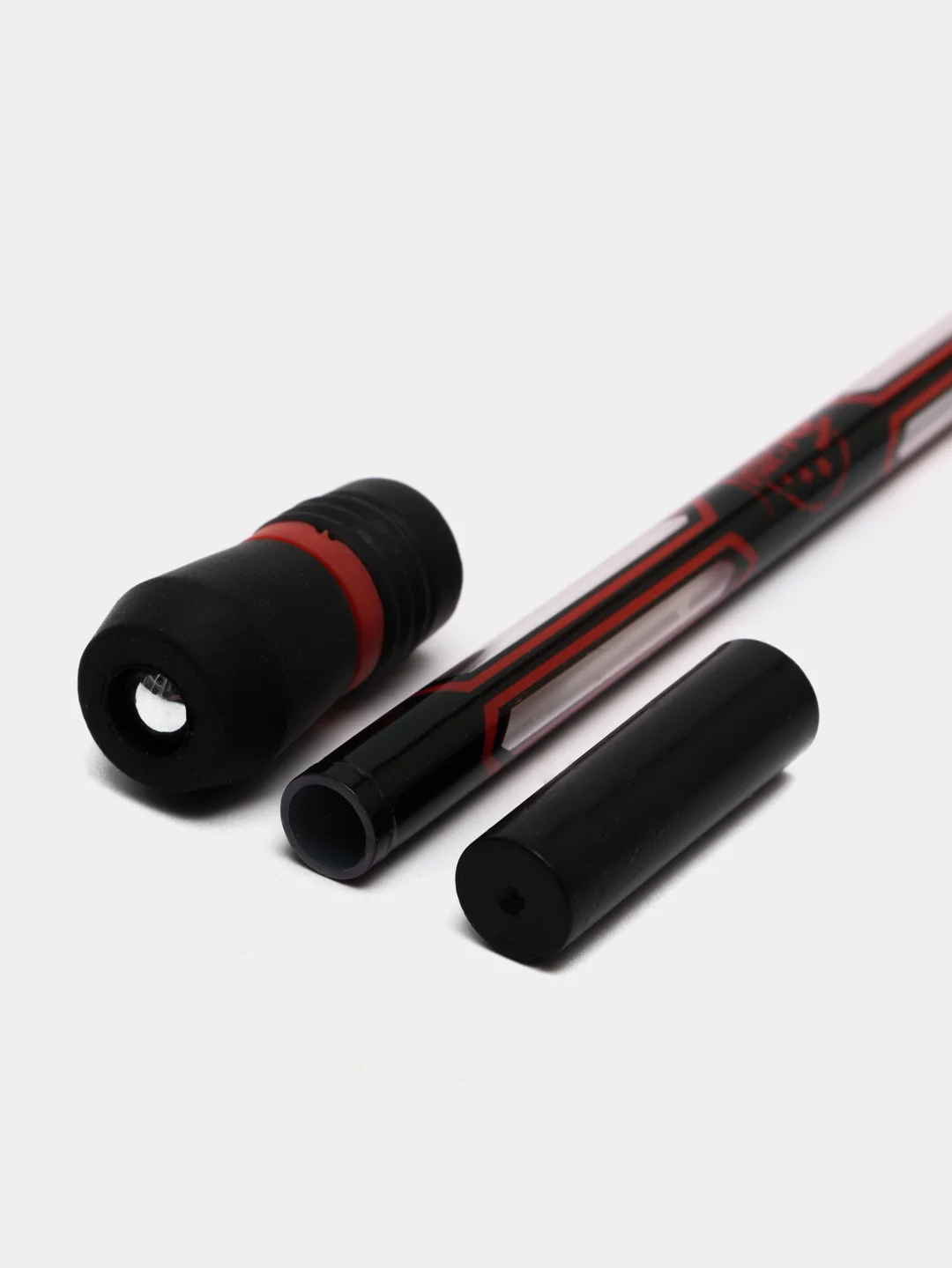 Красный ручка трюковая Pen Spinning, цвет черный, геливые чернила