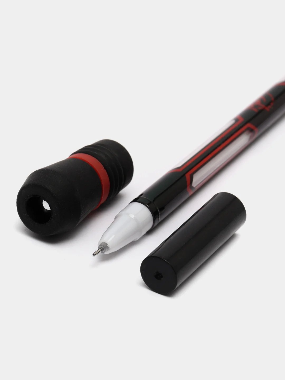 Красный ручка трюковая Pen Spinning, цвет черный, геливые чернила