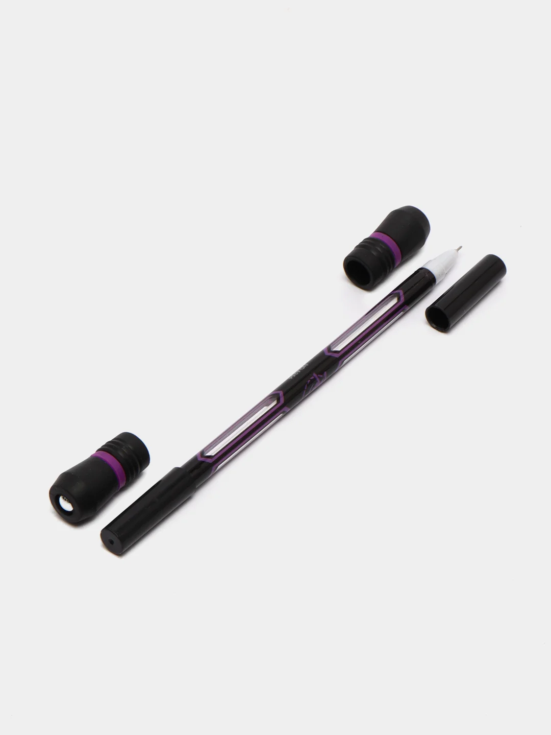 Фиолетовый ручка трюковая Pen Spinning, цвет черный, геливые чернила