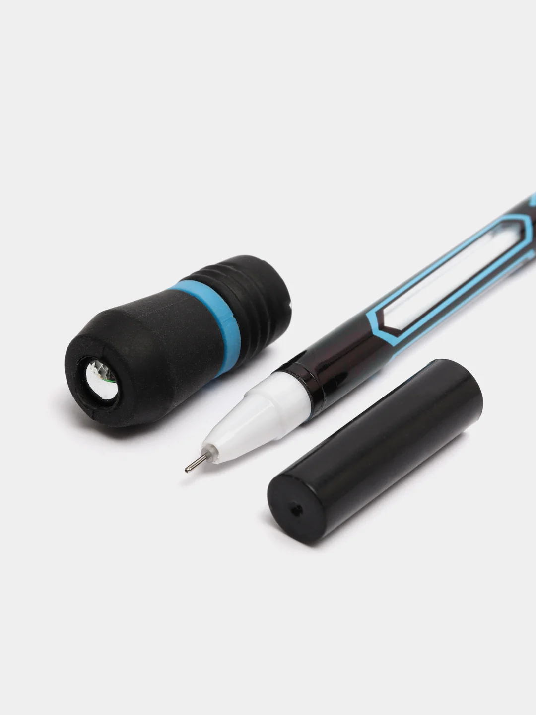 Синий ручка трюковая Pen Spinning, цвет черный, геливые чернила