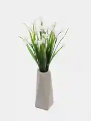 Белый искусственные цветы осока