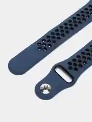 Темно-синий ремешок для Apple Watch 3,4,5 поколения 38/40 мм. двухцветный, силиконовый