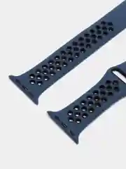 Темно-синий ремешок для Apple Watch 3,4,5 поколения 38/40 мм. двухцветный, силиконовый