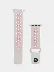 Карамельный ремешок для Apple Watch 3,4,5 поколения 38/40 мм. двухцветный, силиконовый